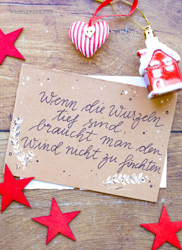 Wenn die Wurzeln tief sind, braucht man den Wind nicht zu fürchten | Adventskalender der guten Gedanken 2023, waseigenes.com #binesadventskalender