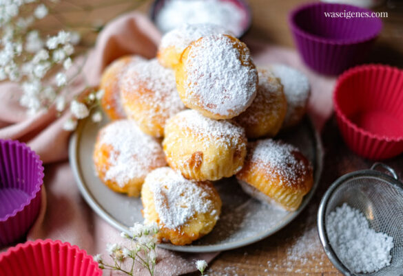 Quarkbällchen aus dem Airfryer {in der Heißluftfritteuse gebacken} | waseigenes.com