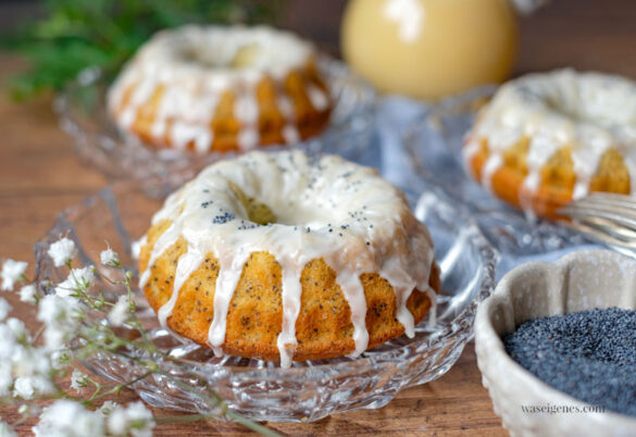 Rezept Eierlikör-Mohn-Küchlein | kleine Kuchen für die Ostertafel | Backen für Ostern | waseigenes.com