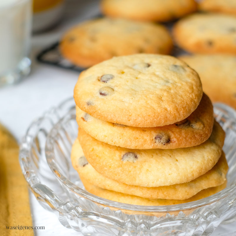 Rezept: Cookies mit Schokotropfen - Schoko Cookies, ganz einfaches Rezept, sehr lecker | waseigenes.com