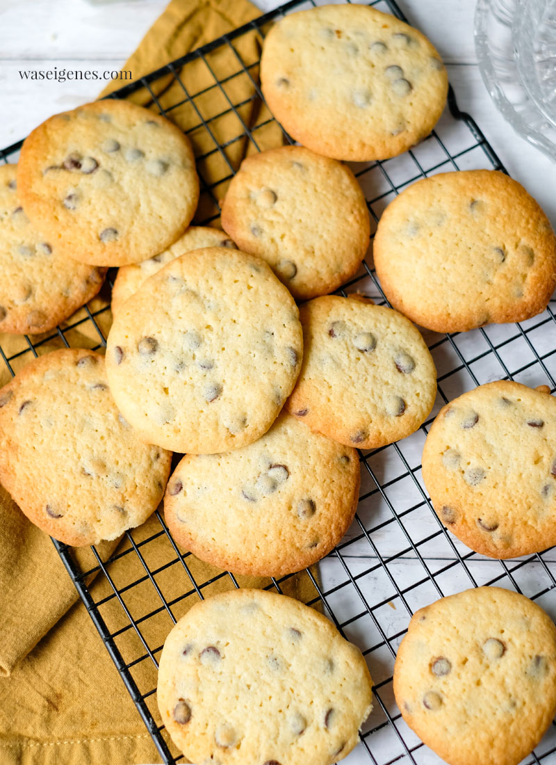 Rezept: Cookies mit Schokotropfen - Schoko Cookies, ganz einfaches Rezept, sehr lecker | waseigenes.com