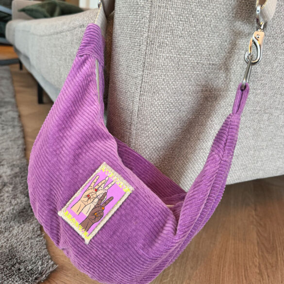 Genähte Moon Bag Luna | DIY Umhängetasche selber nähen | waseigenes.com