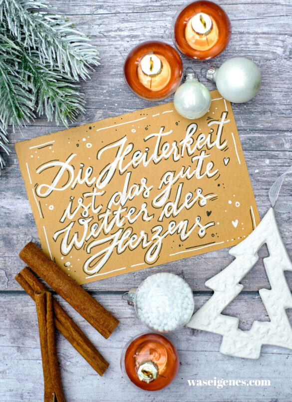 Adventskalender der guten Gedanken ~ Türchen Nr. 8 | waseigenes.com | Die Heiterkeit ist das gute Wetter des Herzens.