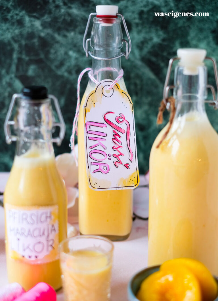 Pfirsich-Maracuja-Likör {Tussi Likör} | waseigenes.com