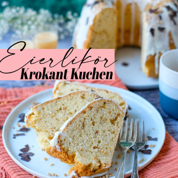 Rezept: Eierlikör Krokant Kuchen aus der Gugelhupfform | waseigenes.com