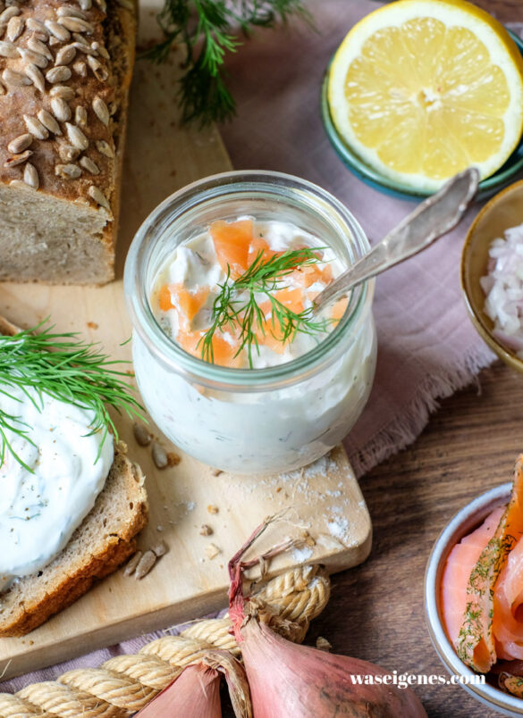 Rezept: Lachs-Schmand-Aufstrich mit Zitrone & Dill | waseigenes.com
