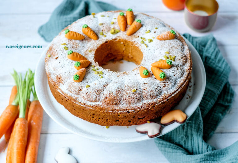 Marzipan-Möhren-Kuchen – saftig, aromatisch und nussig