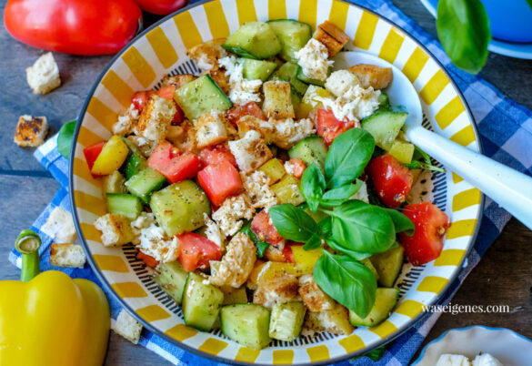 Verwunderlich Brotsalat Rezept Einfach Ebenbild