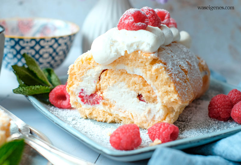 REZEPT: Himbeerrolle mit Quark-Sahne und fruchtigen Himbeeren | waseigenes.com