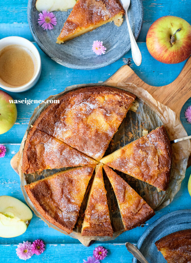 Einfacher Französischer Apfelkuchen – Gâteau Invisible aux Pommes | Rezept | waseigenes.com
