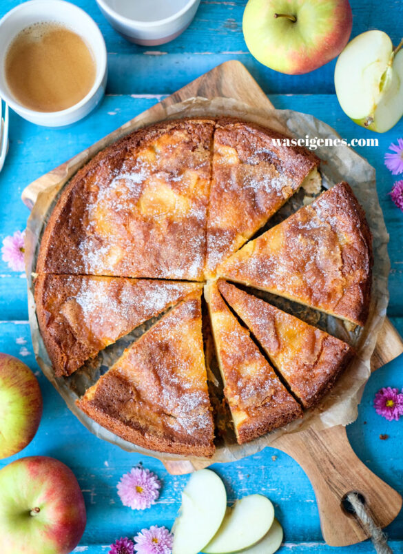 Französischer Apfelkuchen – Gâteau Invisible mit viel Apfel und wenig Teig | Rezept | waseigenes.com