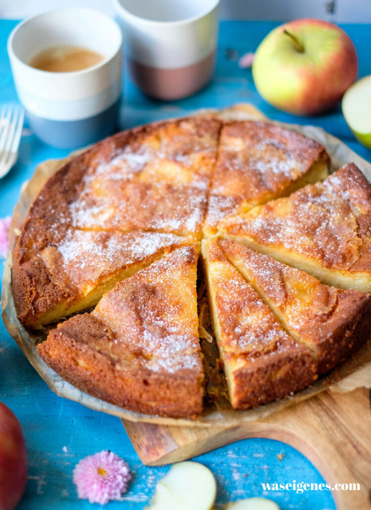 Einfacher Französischer Apfelkuchen – Gâteau Invisible aux Pommes | Rezept | waseigenes.com