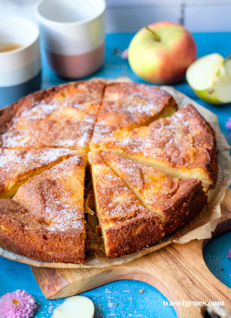 Einfacher Französischer Apfelkuchen – Gâteau Invisible aux Pommes | Rezept | waseigenes.com