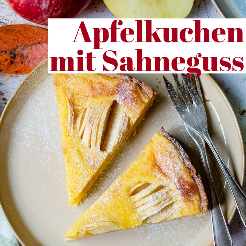Rezept: Apfelkuchen mit Sahneguss - Nach Landfrauenart | waseigenes.com