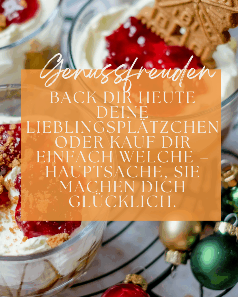 Dezembermomente - Ein kleiner Stern für jeden Tag: Back Dir heute Deine Lieblingsplätzchen
oder kauf Dir einfach welche -
Hauptsache, sie machen Dich glücklich! waseigenes.com