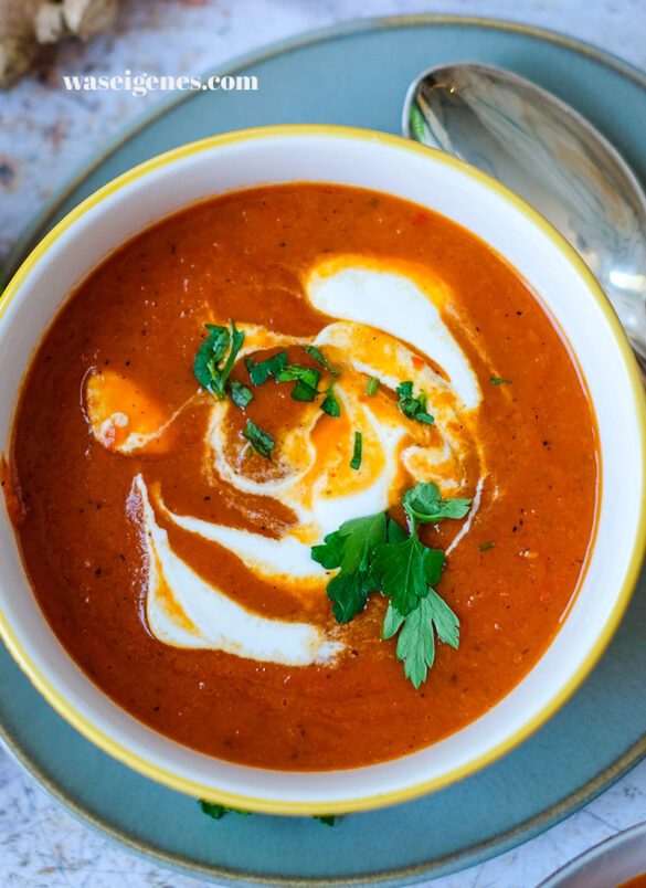 Möhren-Paprika-Suppe, einfaches Rezept, waseigenes.com