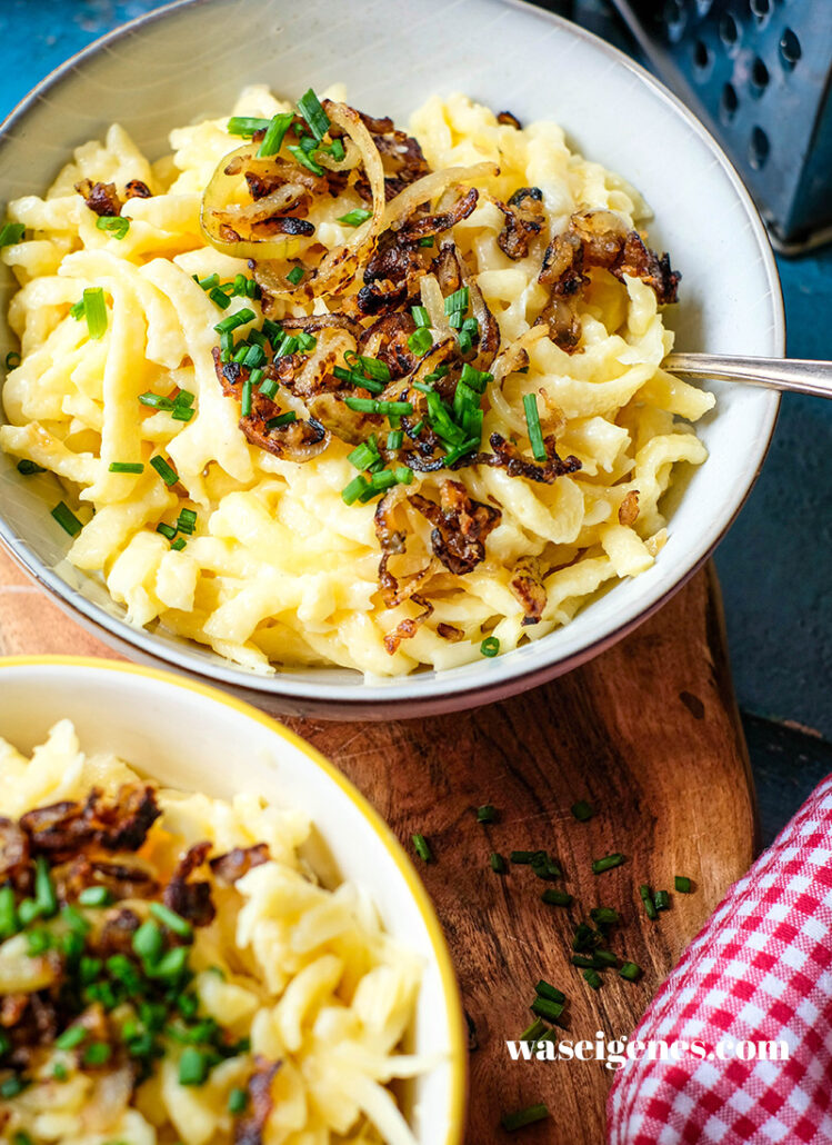Käsespätzle mit Röstzwiebeln – das schnelle Wohlfühlessen