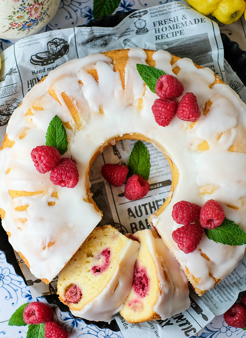 Rezept: Himbeer Zitronen Kuchen, ganz einfaches Rezept, Sommerkuchen, waseigenes.com