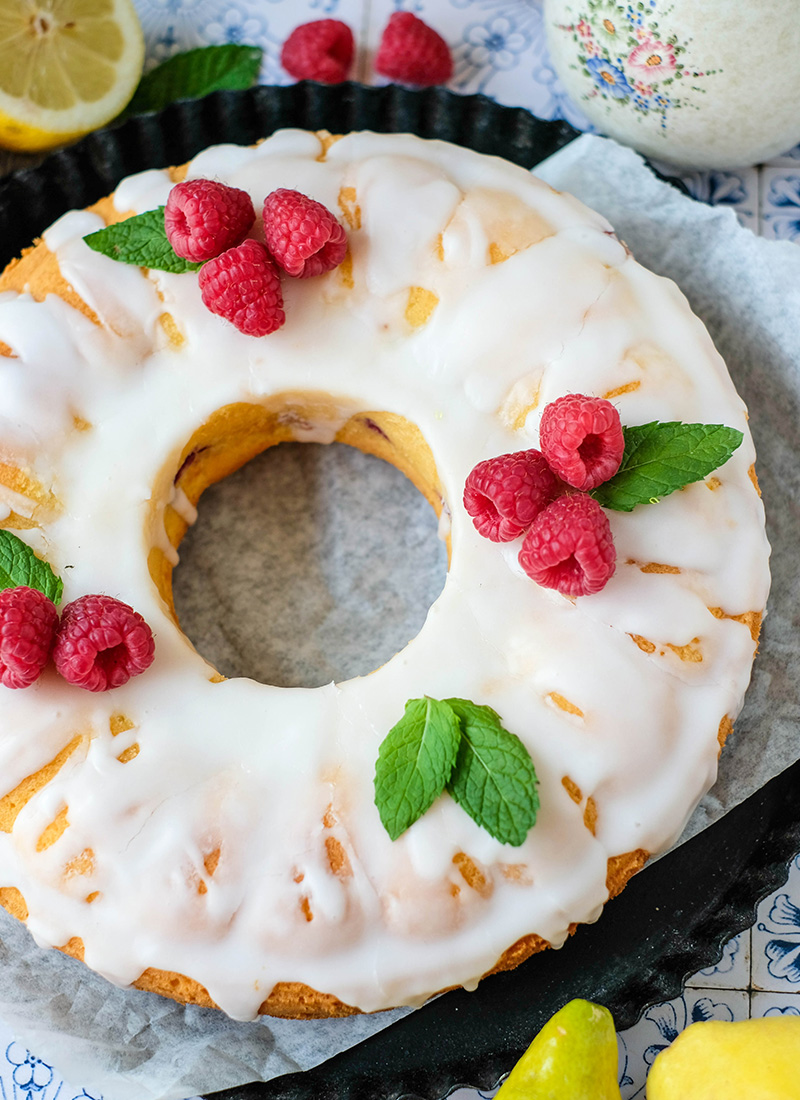 Rezept: Himbeer Zitronen Kuchen, ganz einfaches Rezept, Sommerkuchen, waseigenes.com