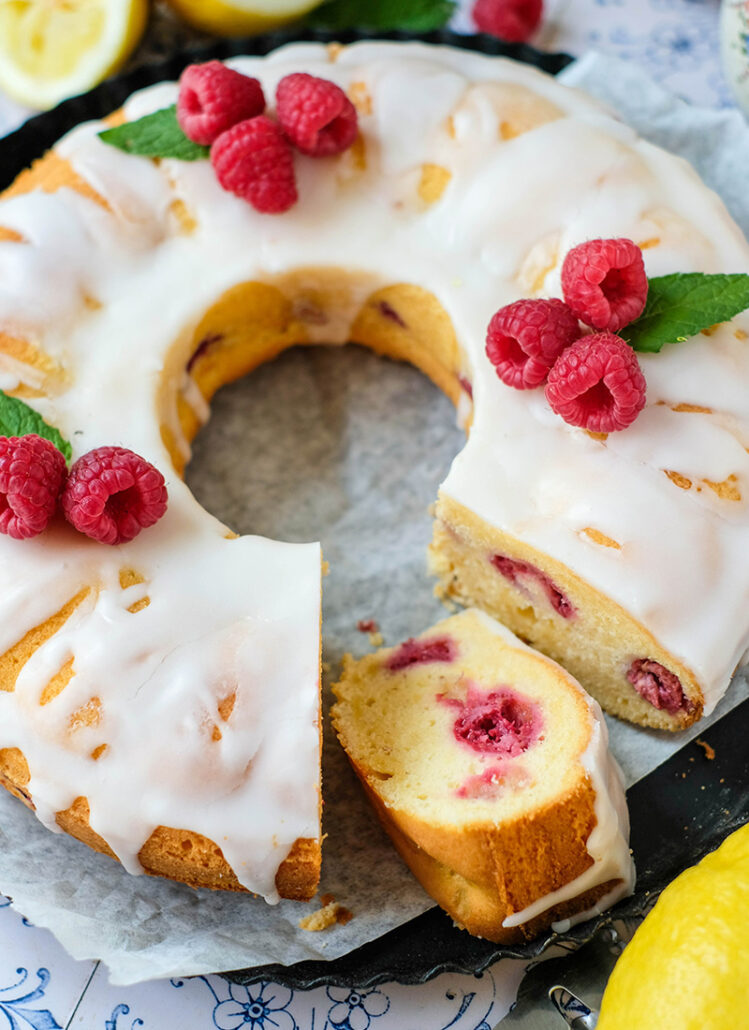 Rezept: Himbeer Zitronen Kuchen, ganz einfaches Rezept, Sommerkuchen, waseigenes.com