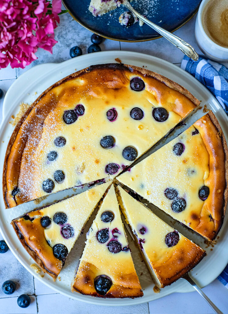 Blaubeer Käsekuchen einfach selber backen | waseigenes.com