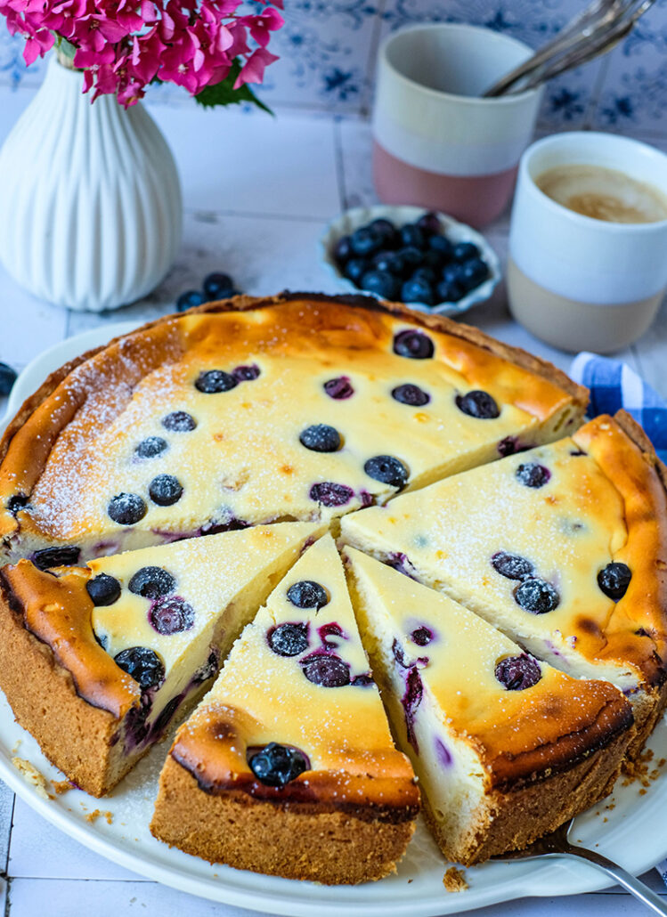 Blaubeer Käsekuchen einfach selber backen | waseigenes.com