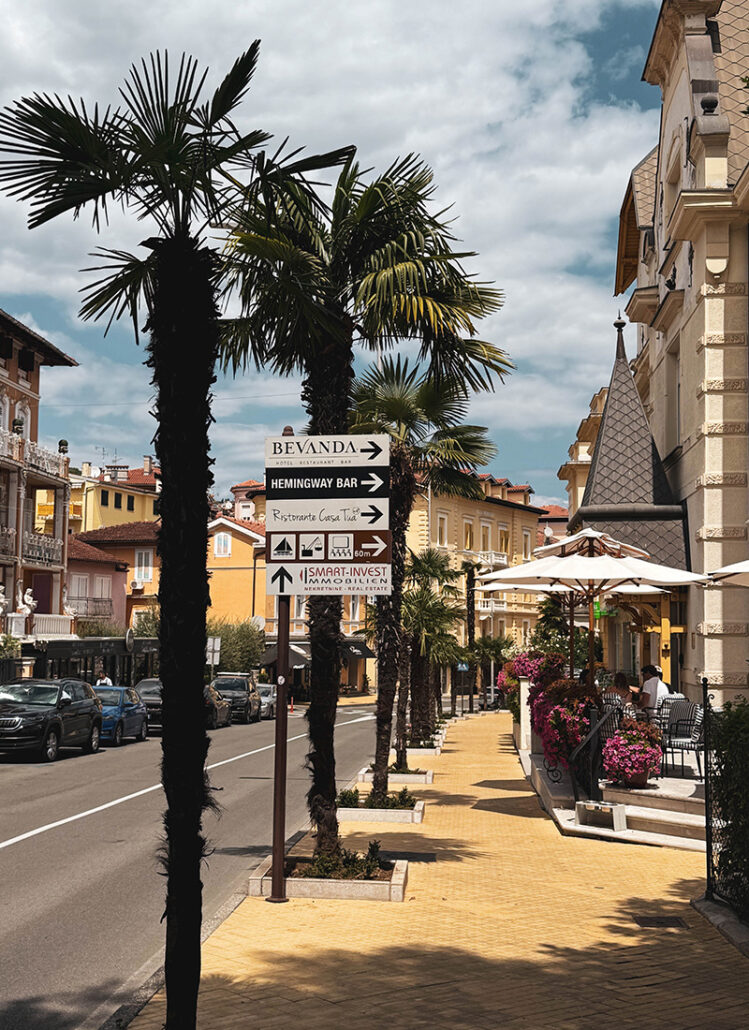 Opatija in Kroatien: prächtige Villen, die berühmte Küstenpromenade Lungomare an der Kvarner Bucht | waseigenes.com