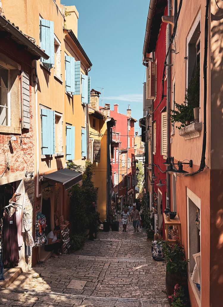 Grisia Gasse in der Altstadt von Rovinj