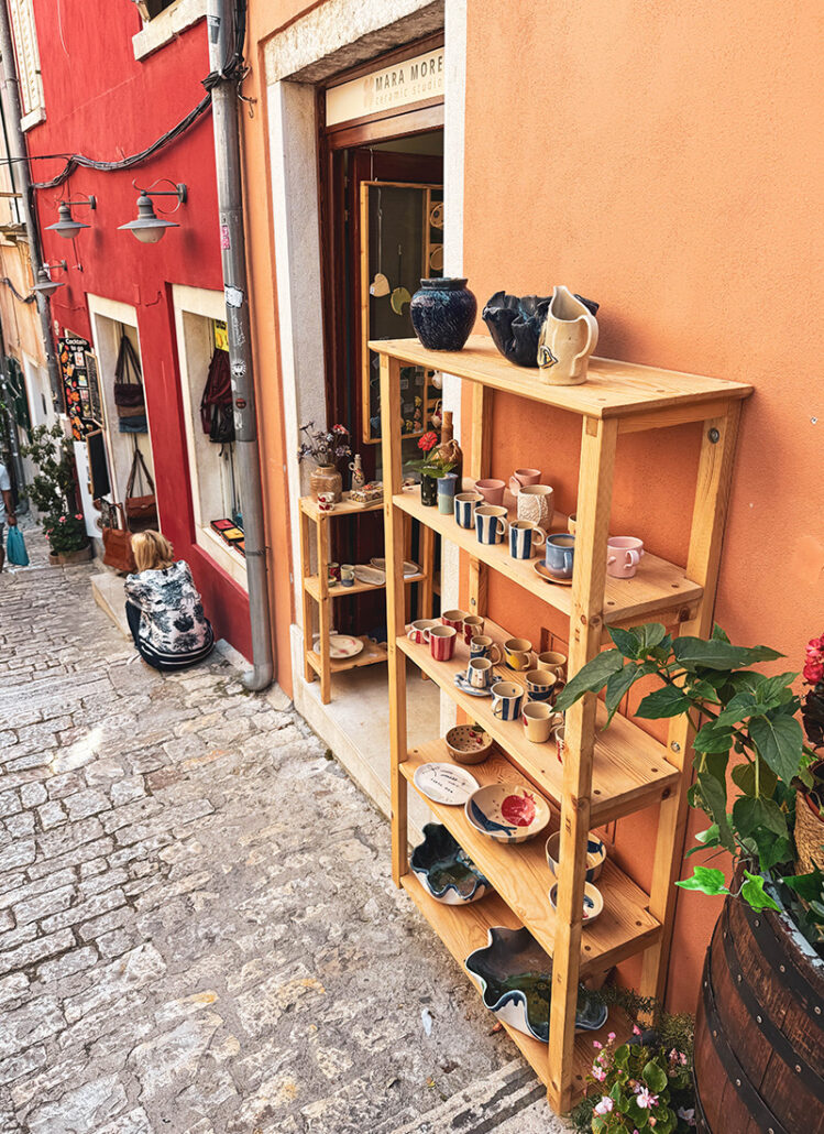 Grisia Gasse in der Altstadt von Rovinj