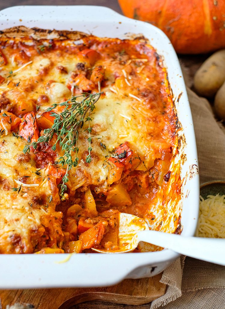 Rezept: Kürbis-Hack-Auflauf mit Kartoffeln - waseigenes.com