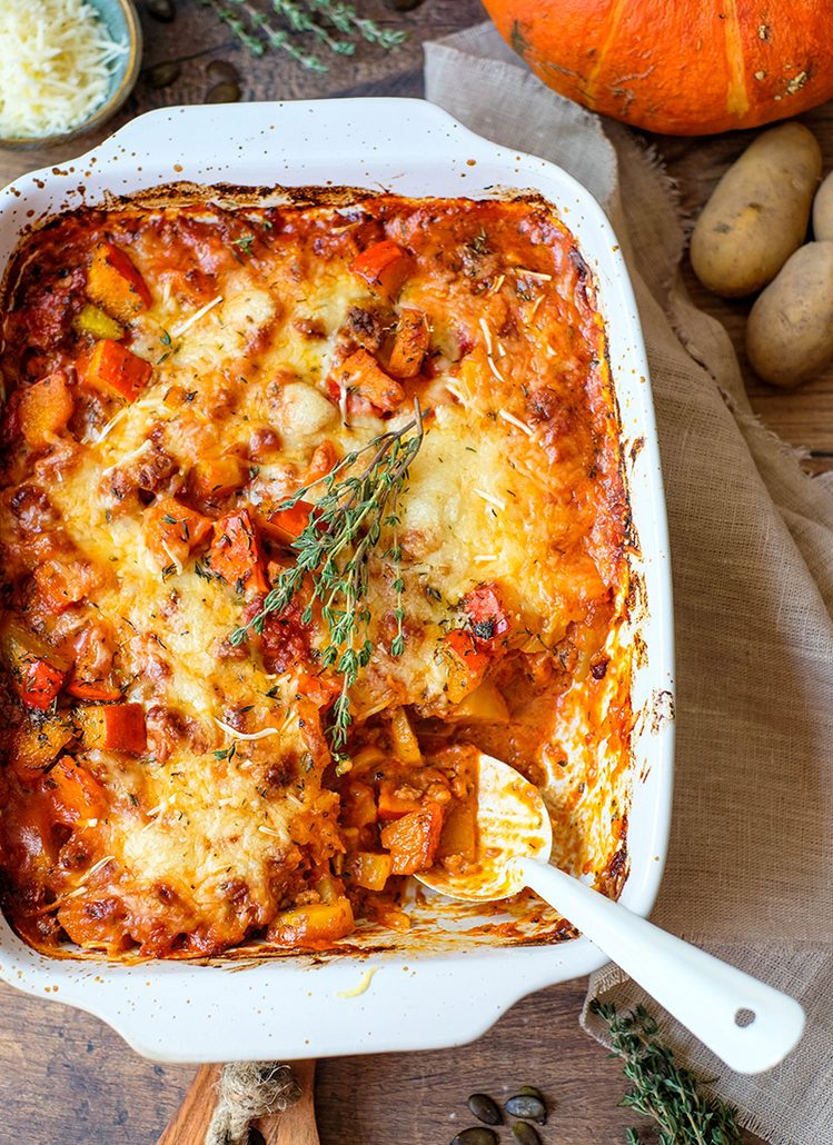 Rezept: Kürbis-Hack-Auflauf mit Kartoffeln - waseigenes.com