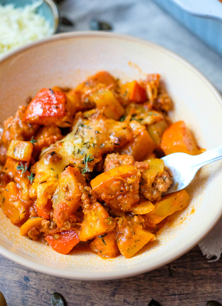 Rezept: Kürbis-Hack-Auflauf mit Kartoffeln - waseigenes.com